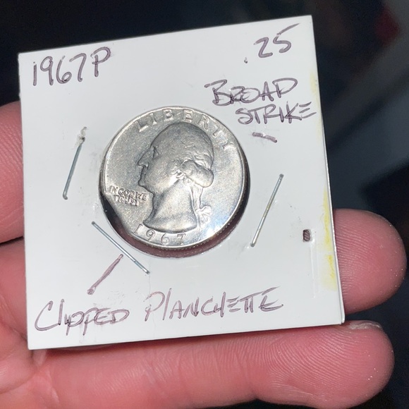 1967 P George Washington Quarter with multiple errors. The clipped planchette! - Picture 4 of 4